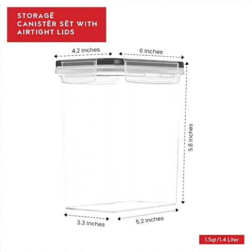 Airtight Food Storage Container Set (8 Count)