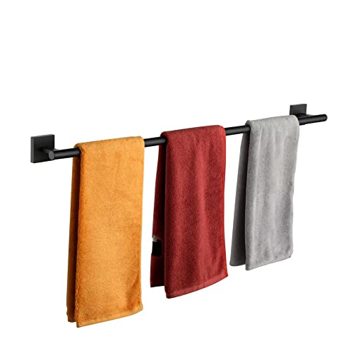 36'' Towel Rails Bathroom Towel Bars Matte Black 36 Inch Bath Towel Holder for Washroom Kitchen Wall Stainless Steel B4005BK (Matte Black / 36-Inch)