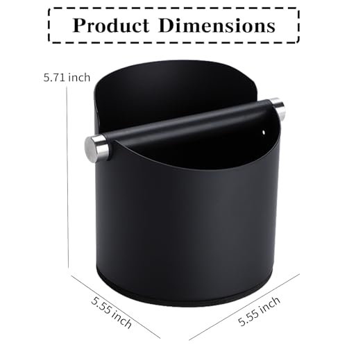 Italian Espresso Knock Box (Black)