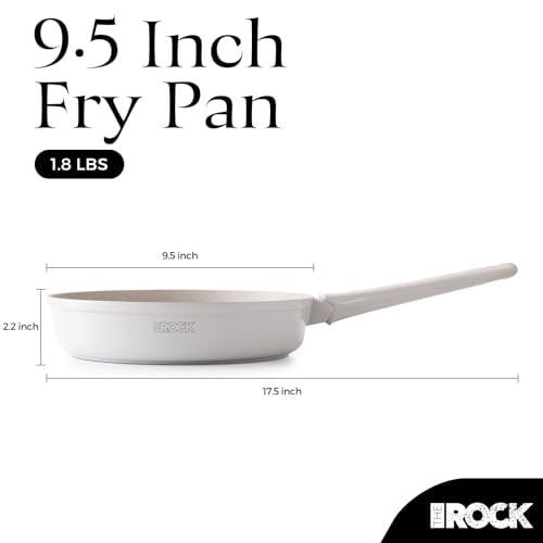 SOHO 9.5 Inch Ceramic Non Stick Frying Pan (Cream / 9.5 Inch)