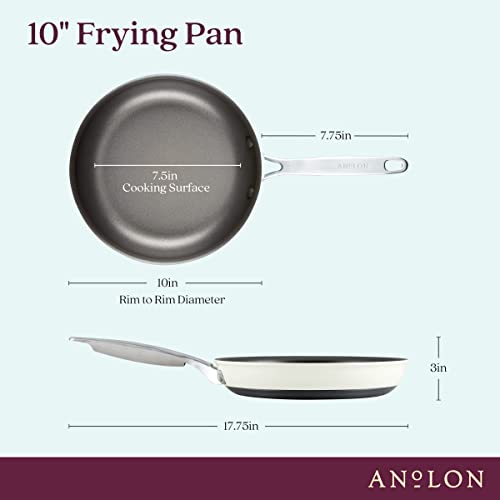 Achieve Hard Anodized Nonstick Frying Pan (Skillet (10-Inch) / Cream)
