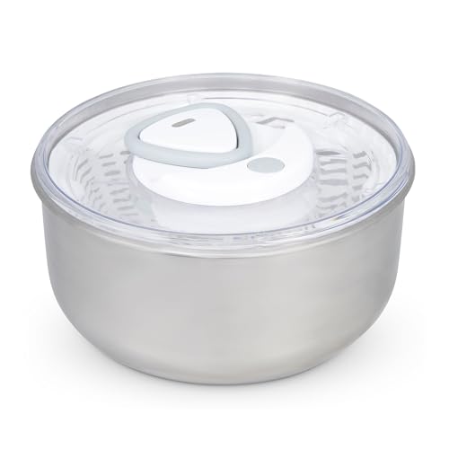Easy Spin 2 AquaVent Large Salad Spinner (Silver / Large)