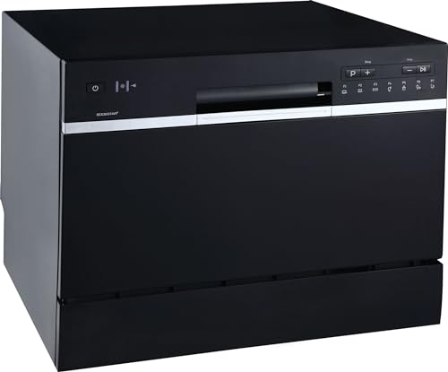 DWP63 21-5/8 Inch Wide 6 Place Setting Countertop Dishwasher - Black (Black)