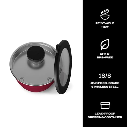 Stainless Steel Salad Bowl Kit 64oz