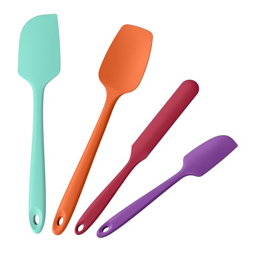 600°F Heat Resistant Silicone Spatula Scrapers (4 Count)