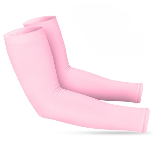 Women’s Cooling Arm Sleeves (1 Pair: Pink / One Size)