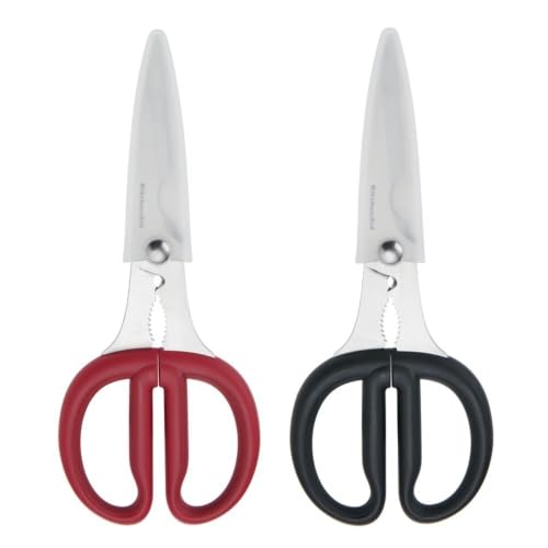 2 Piece Multipurpose Shear Set (Red/Black / 2 Pack)