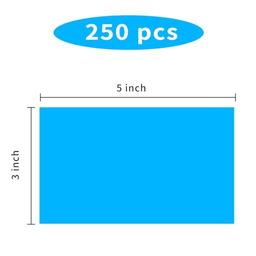 3"X5" Rectangle Colored Labels (Blue / 3*5 inch)