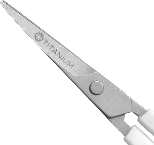 4" Embroidery Scissors with Curved Titanium (1 Count (Pack of 1) / 4" Embroidery Scissors)