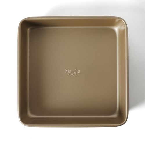 Gallen 9 Inch Square Nonstick Carbon Steel Cake Pan (Champagne / 9" Cake Pan)