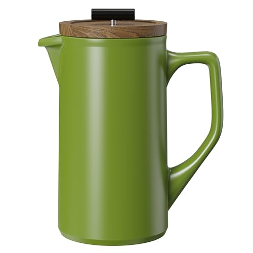 Ceramic French Press 22oz (Green)