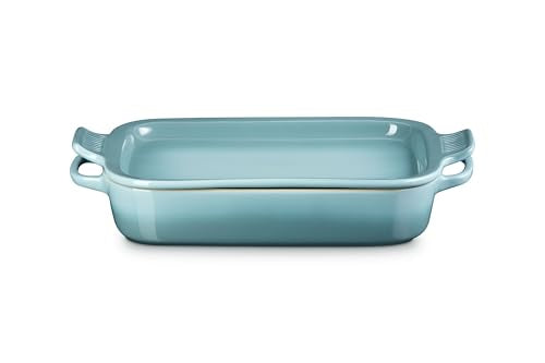 Stoneware Rectangular Dish with Platter Lid (Sea Salt)