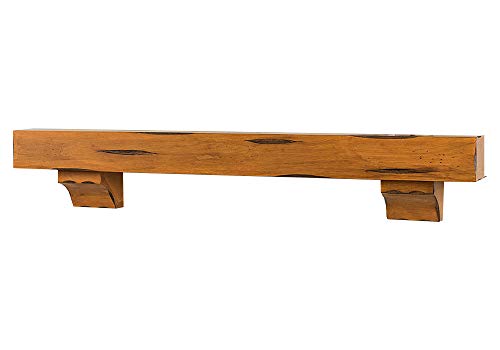Breckenridge 72” Fireplace Mantel Shelf with Corbels (Chestnut Rustic / 72 Inch)