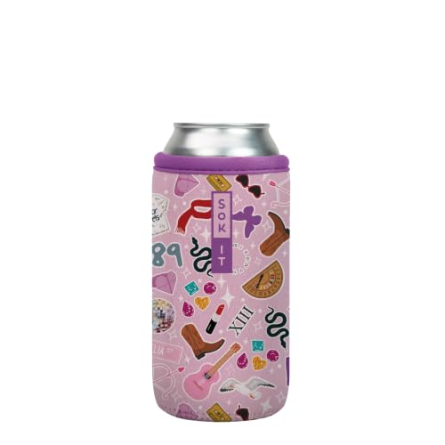 CanSok Sleeve for Beer & Soda Insulated Neoprene Cover (On Tour / 16oz Can Sleeve)