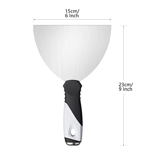 3Pack 3" 5" 6" Stainless Putty Knife & Paint Scraper (3"5"6" Putty Knife)