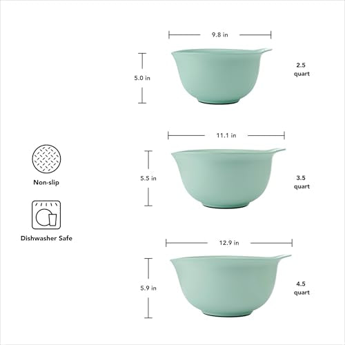 Universal Nesting Plastic Mixing Bowls (Spearmint / Set of 3)