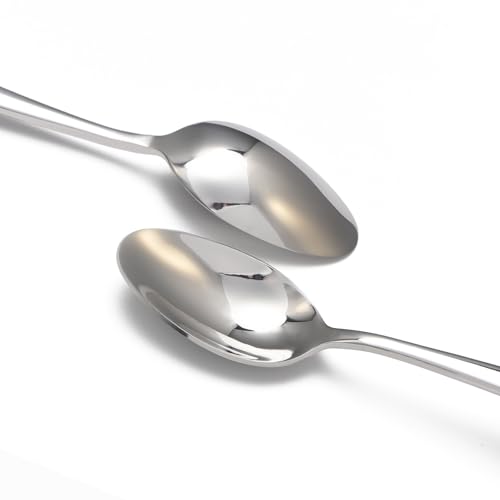 8 Piece Spoons Set (Silver / 7 Inch)