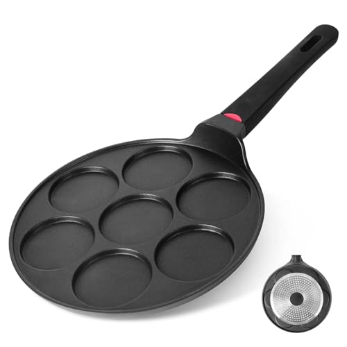 Pancake Pan Maker Nonstick Induction Compatible (7-cup)