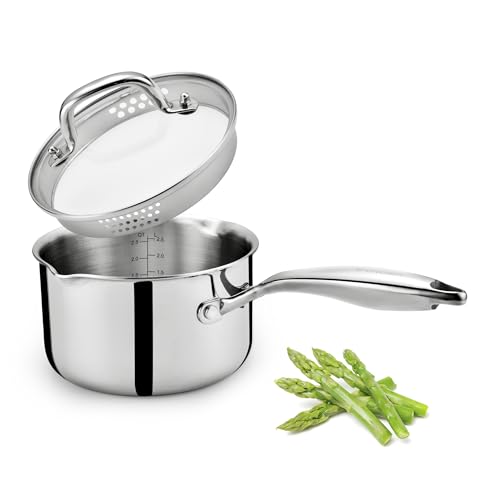 2.0 Quart Saucepan with Lid (2 Quarts)