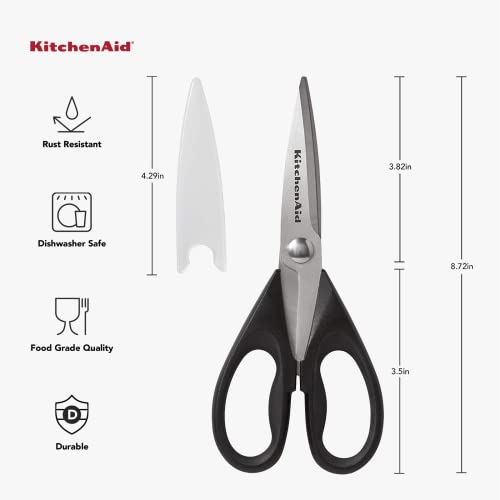 All Purpose Kitchen Shears with Protective Sheath Durable Stainless Steel Scissors