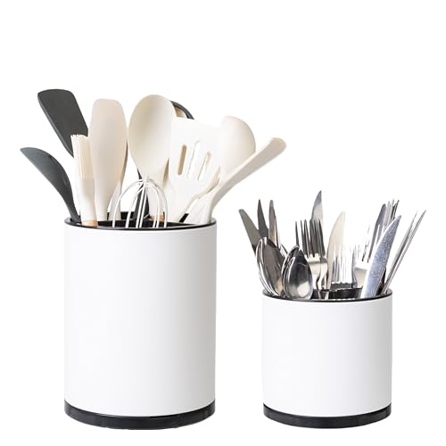 Kitchen Utensil Holder (Large & Medium / white)