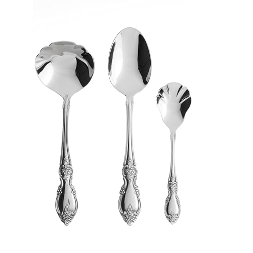 Louisiana 6 Piece Silverware Serving Set (6-Piece Serving Utensils Set, Set of 6)