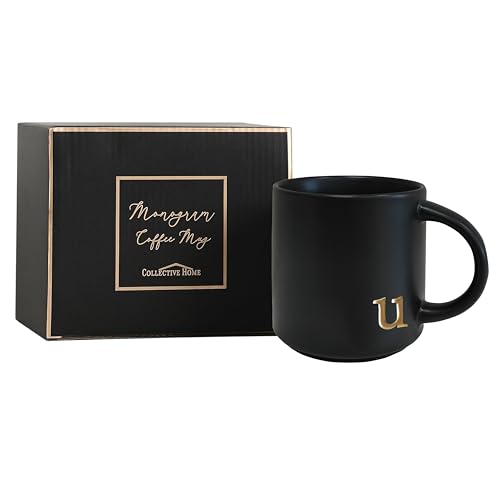 Black Ceramic Coffee Mug (Black-U)