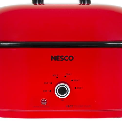 MWR18‑12 Electric Roaster Oven for Family‑Size Meals (Red)
