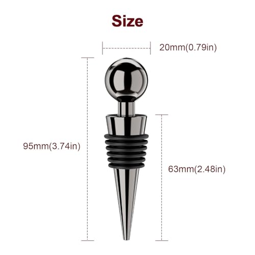 Vacuum Wine Bottle Stoppers 6Pcs (3 Count)