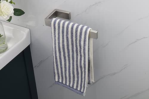 Hand Towel Holder (Brushed / 9 In-Rectangular)