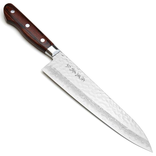 VG10 16 Layer Hammered Damascus Gyuto Japanese Chefs Knife (8.3")