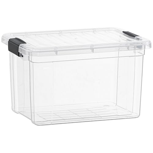 Clear Storage Boxes with Lids (49 Quart)