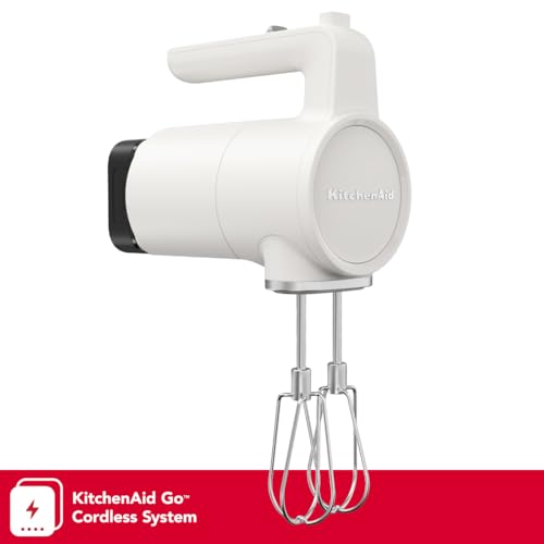 Go Cordless Hand Mixer (Porcelain White / 7 Speed)