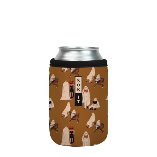 CanSok Sleeve for Beer & Soda Insulated Neoprene Cover (Material Ghoul / 12oz Can Sleeve)