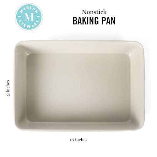 Gallen 13 x 9 Inch Rectangular Nonstick Carbon Steel Cake and Baking Pan (Cool Gray / 13" Cake Pan)