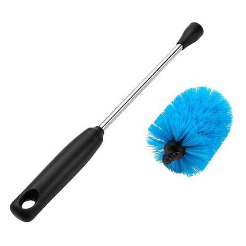 Stainless Steel Bottle Brush with Replaceable Head (Blue / 13-15 Inch (Pack of 2))