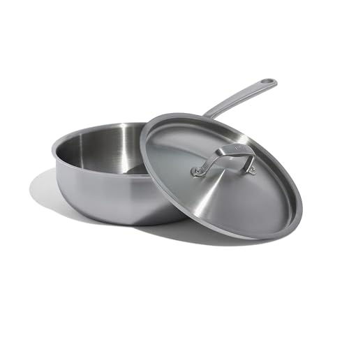 Cookware 3 Quart Stainless Steel Saucier Pan (3 QT)
