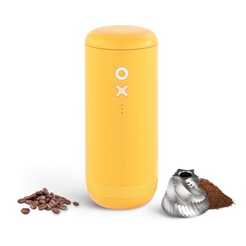 Timemore OX Burr Portable Coffee Grinder Electric Quiet Conical Burr (Sunshine Yellow)