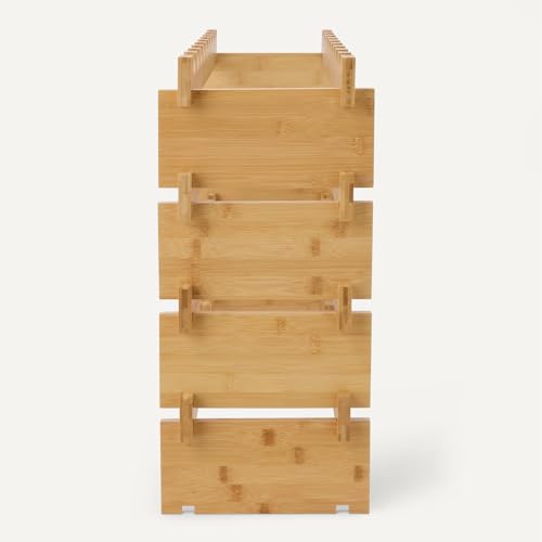 Stackable Bamboo Wine Rack