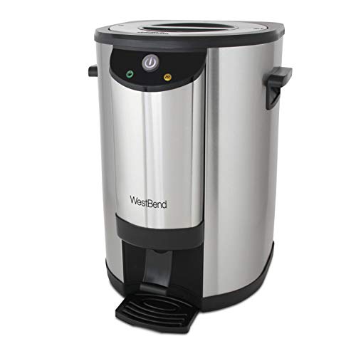 57042 Coffee Urn Double Walled Stainless Steel Features Automatic Temperature Control Large Capacity with Fast Brewing and Easy Clean Up NSF Certified (42-Cup)