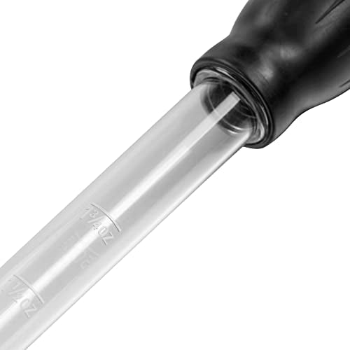 18.7in Long Turkey Baster Aquarium Food Feeder Syringe 50ml Black