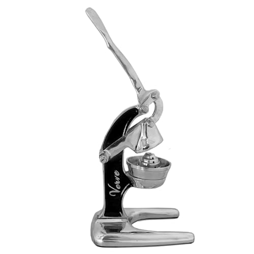 Artisan Cast Aluminum Professional Grade Manual Hand Press Juicer for Orange (Black)