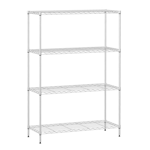 4 Tier Wire Shelf (Chrome / 35×13×53)