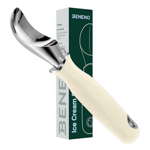 Premium Heavy Duty Ice Cream Scoop with Ergonomic Grip Handle