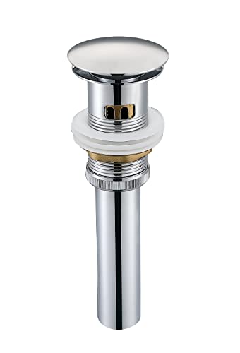 Stainless Steel Pop up Drain for Bathroom Sink Inst Sink Drain with Detachable Basket