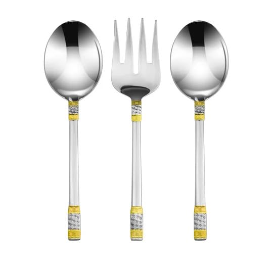 Venezia Collection Gold Flatware Serving Set for 12 ("Venice")
