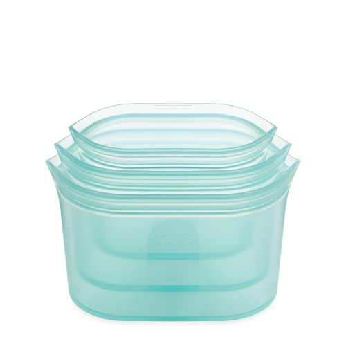 Reusable Food Storage Bags (Teal / 3 Dish Set)
