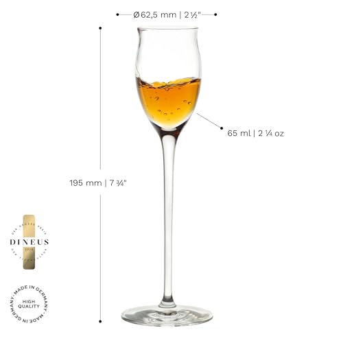 Quatrophil Liqueur Glasses Crystal (6 Pieces (1 Pack))