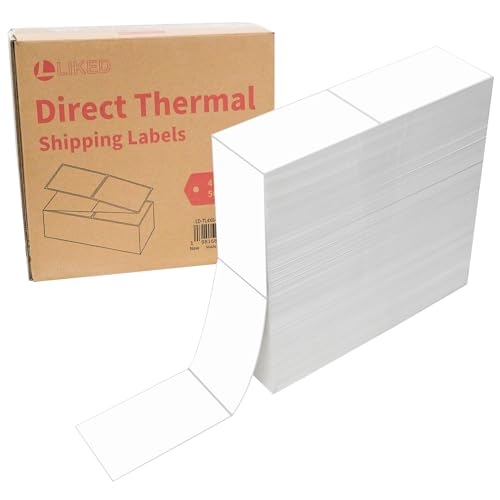 L Liked 4 x 6 Thermal Labels Fanfold