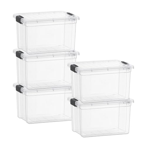 Clear Storage Boxes with Lids (49 Quart)